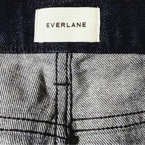 NWT! EVERLANE Column Jean in Pure Blue w a Wide Straight Leg, size 28 - Picture 4 of 10